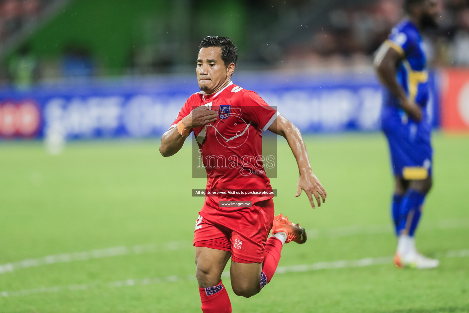 Nepal vs Sri Lanka in SAFF Championship 2021 held on 4th October 2021 in Galolhu National Stadium, Male', Maldives