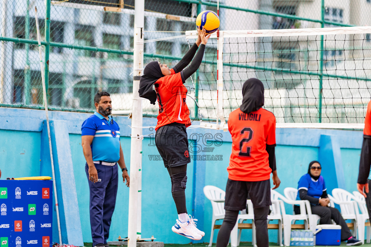 Milo National Junior Volleyball Championship 2025 Day 1 was held on Saturday, 22nd November 2025 at Ekuveni Turf Court Male', Maldives. Photos: Areef Adam / images.mv