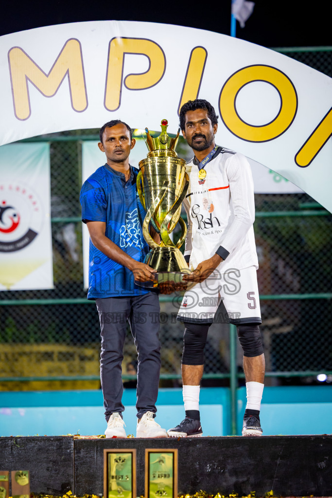 Ifhaams vs Dee Cee Jay SC in Final of Laamehi Dhiggaru Ekuveri Futsal Challenge 2025 was held on Tuesday, 29th July 2025, at Dhiggaru Futsal Ground, Dhiggaru, Maldives Photos: Nausham Waheed  / images.mv