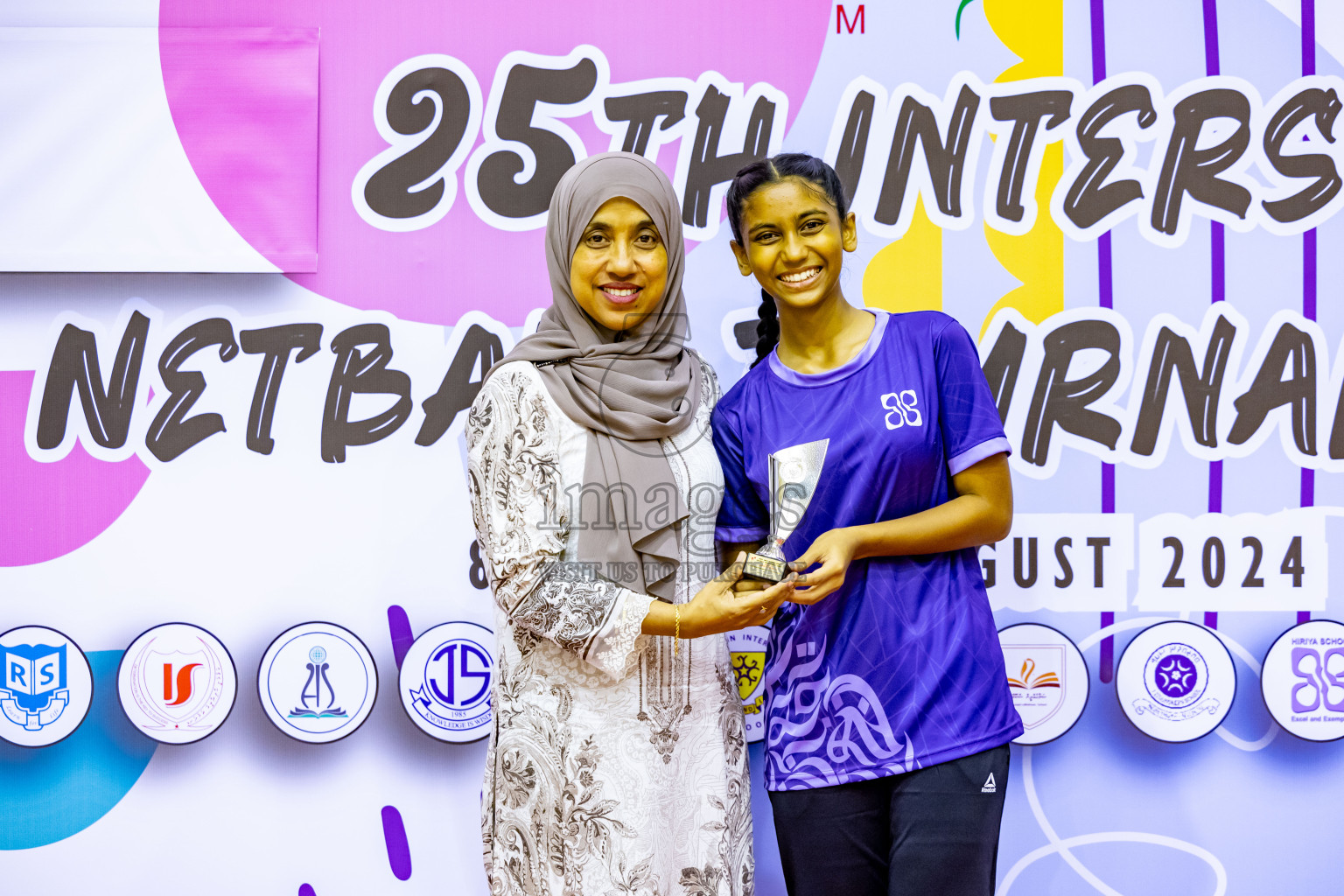 Day 3 of 25th Inter-School Netball Tournament was held in Social Center at Male', Maldives on Sunday, 11th August 2024. Photos: Nausham Waheed / images.mv