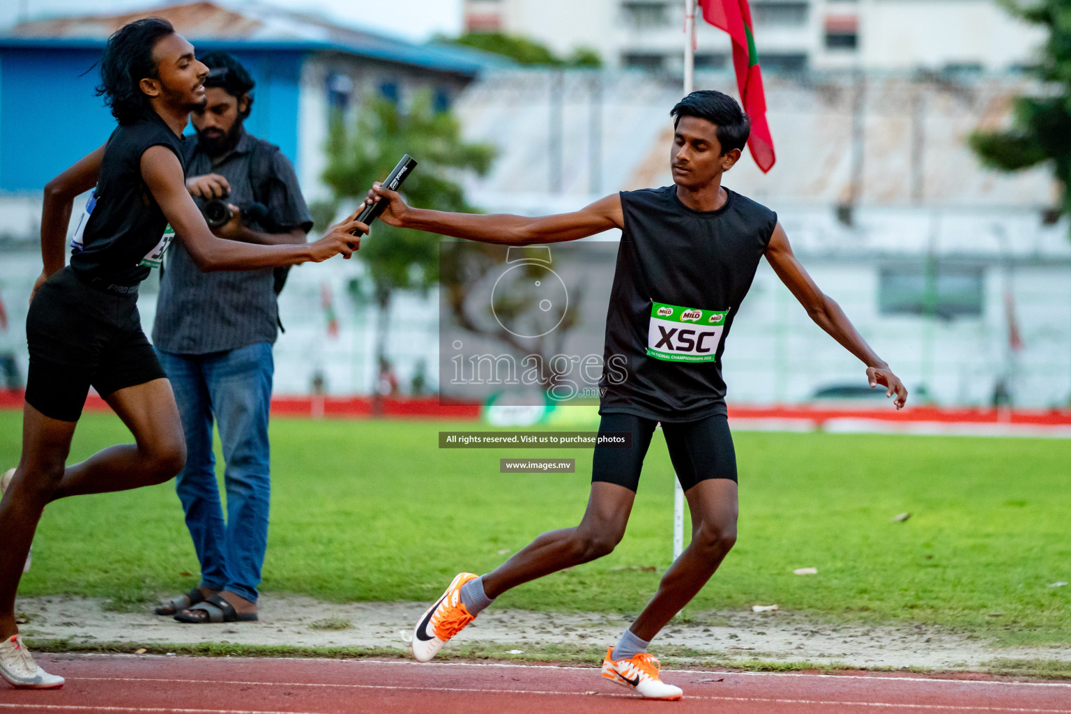 Day 2 of National Athletics Championship 2023 was held in Ekuveni Track at Male', Maldives on Friday, 24th November 2023. Photos: Hassan Simah / images.mv