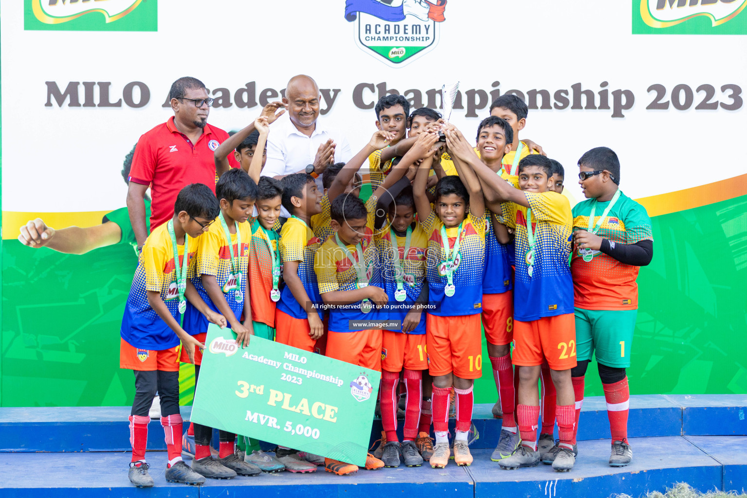 Day 2 of MILO Academy Championship 2023 (U12) was held in Henveiru Football Grounds, Male', Maldives, on Saturday, 19th August 2023. Photos: Nausham Waheedh / images.mv