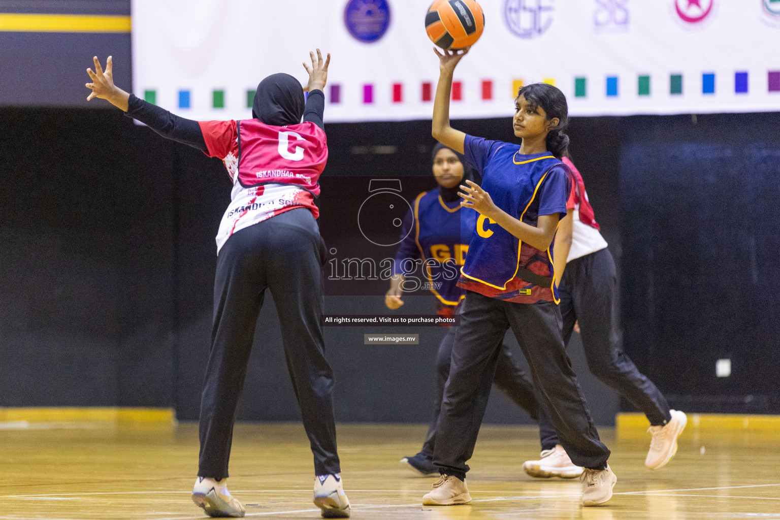 Day7 of 24th Interschool Netball Tournament 2023 was held in Social Center, Male', Maldives on 2nd November 2023. Photos: Nausham Waheed / images.mv