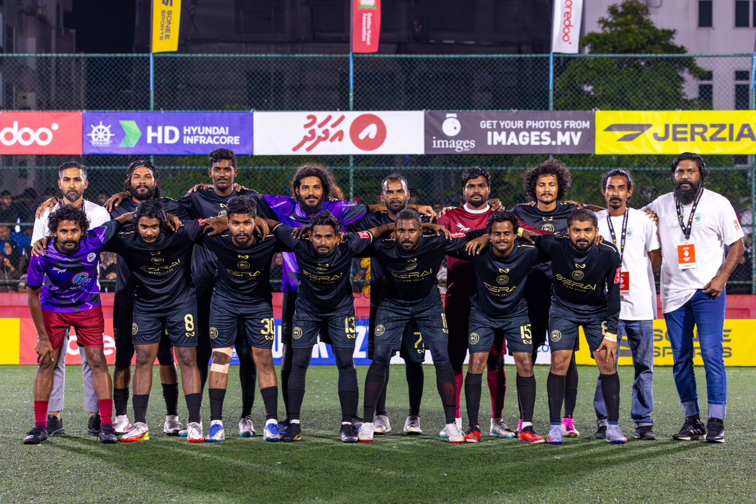 ADh Maamigili vs ADh Mandhoo in Day 16 of Golden Futsal Challenge 2024 was held on Tuesday, 30th January 2024, in Hulhumale', Maldives
Photos: Ismail Thoriq / images.mv