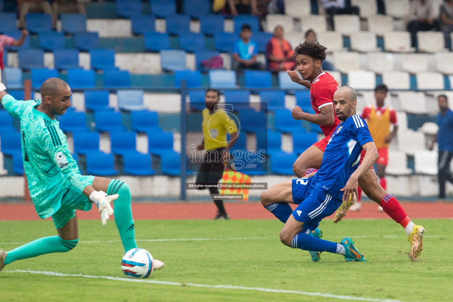 Kuwait vs Nepal in the opening match of SAFF Championship 2023 held in Sree Kanteerava Stadium, Bengaluru, India, on Wednesday, 21st June 2023. Photos: Nausham Waheed / images.mv