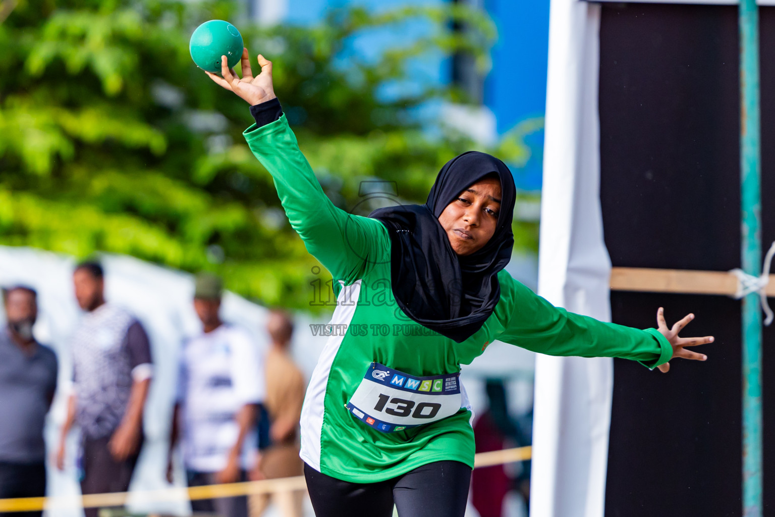 Day 3 of MWSC Interschool Athletics Championships 2024 held in Hulhumale Running Track, Hulhumale, Maldives on Monday, 11th November 2024. Photos by:  Nausham Waheed / Images.mv