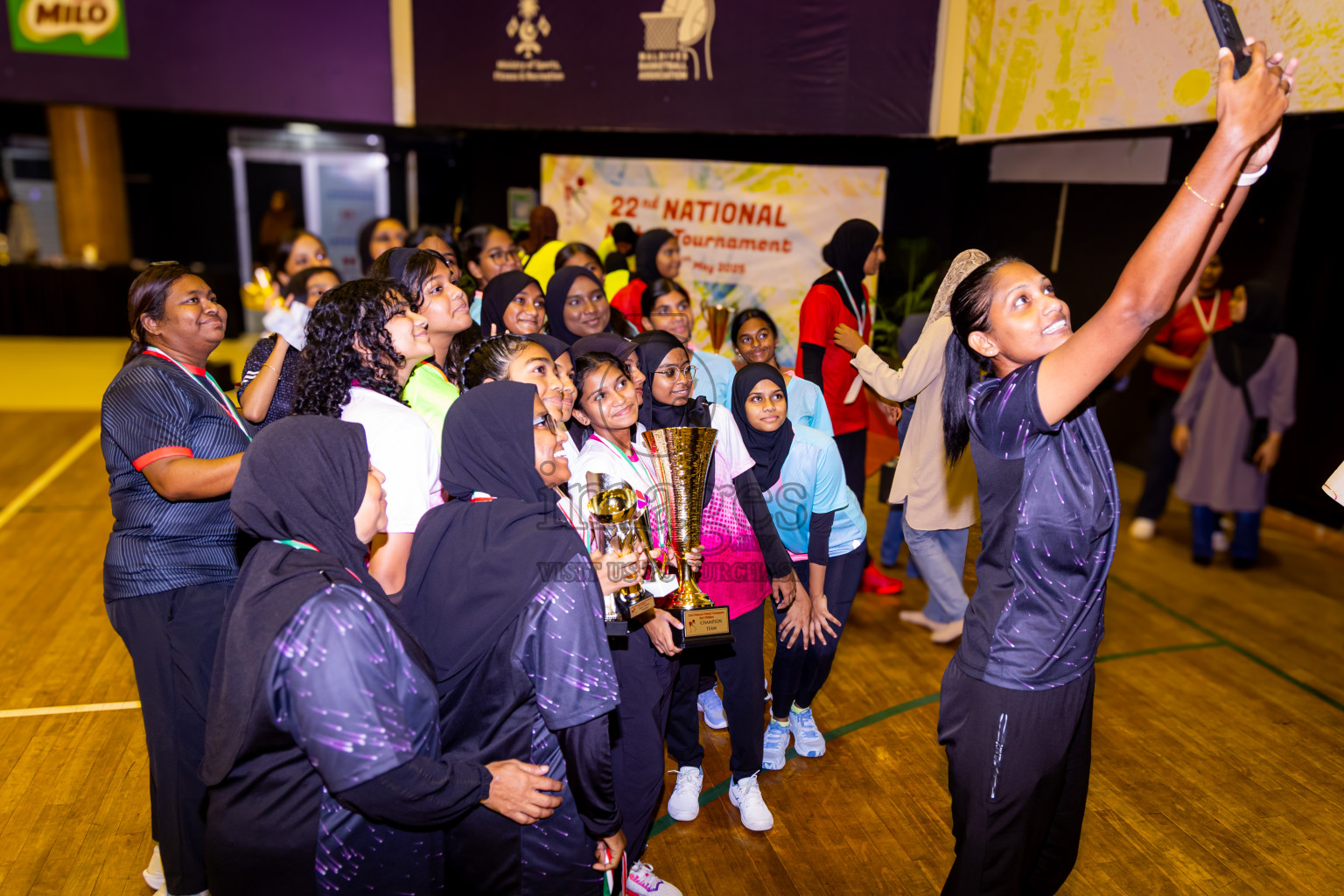 Closing ceremony of National Netball Tournament 2025 held in Social Center at Male', Maldives on Thursday, 29th May 2025. Photos: Nausham Waheed / images.mv