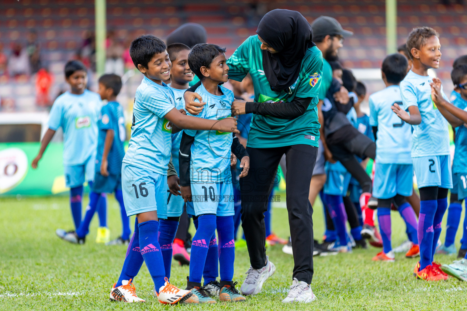 Day 2 of MILO Kids Football Fiesta was held at National Stadium in Male', Maldives on Saturday, 24th February 2024.