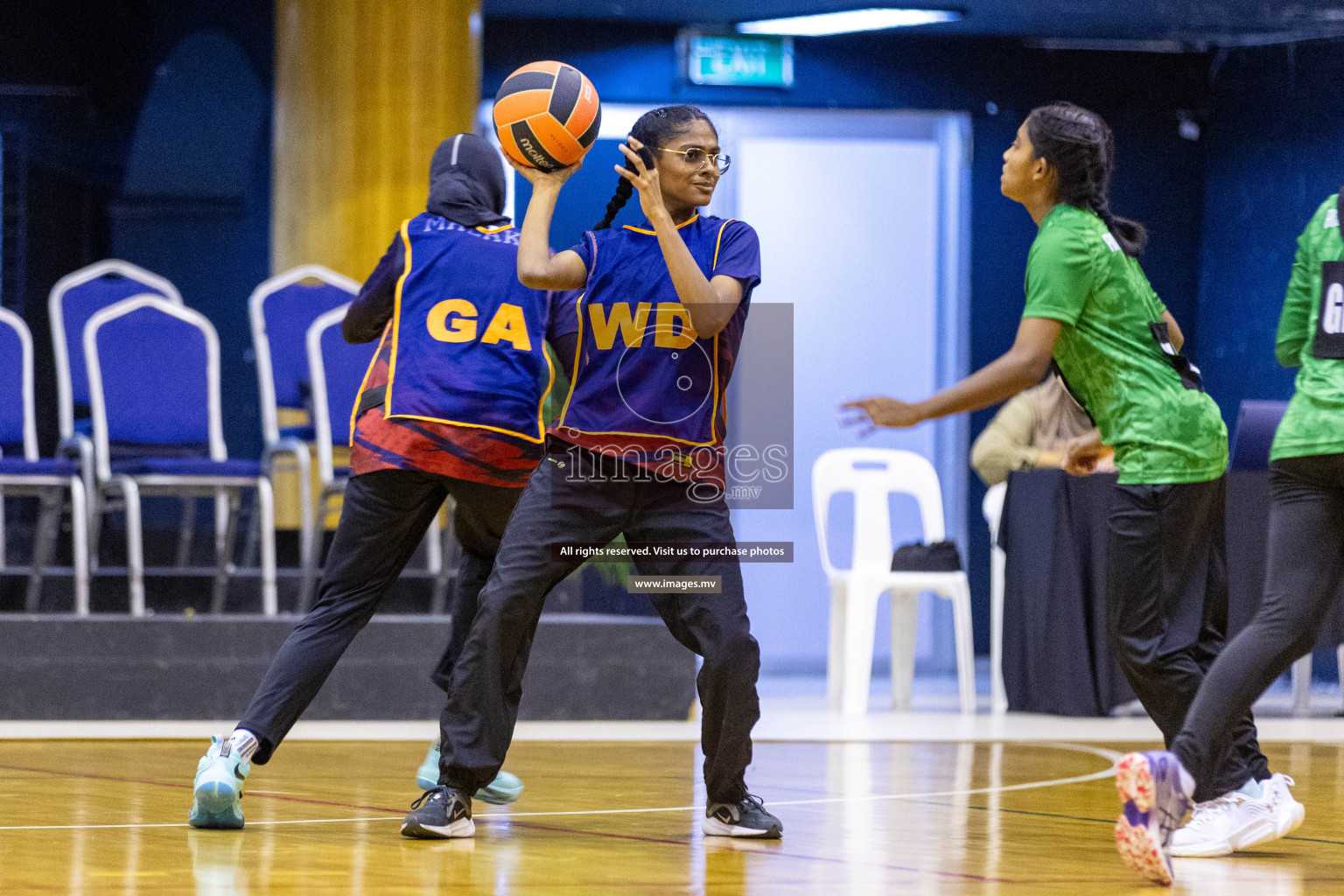 Day4 of 24th Interschool Netball Tournament 2023 was held in Social Center, Male', Maldives on 30th October 2023. Photos: Nausham Waheed / images.mv