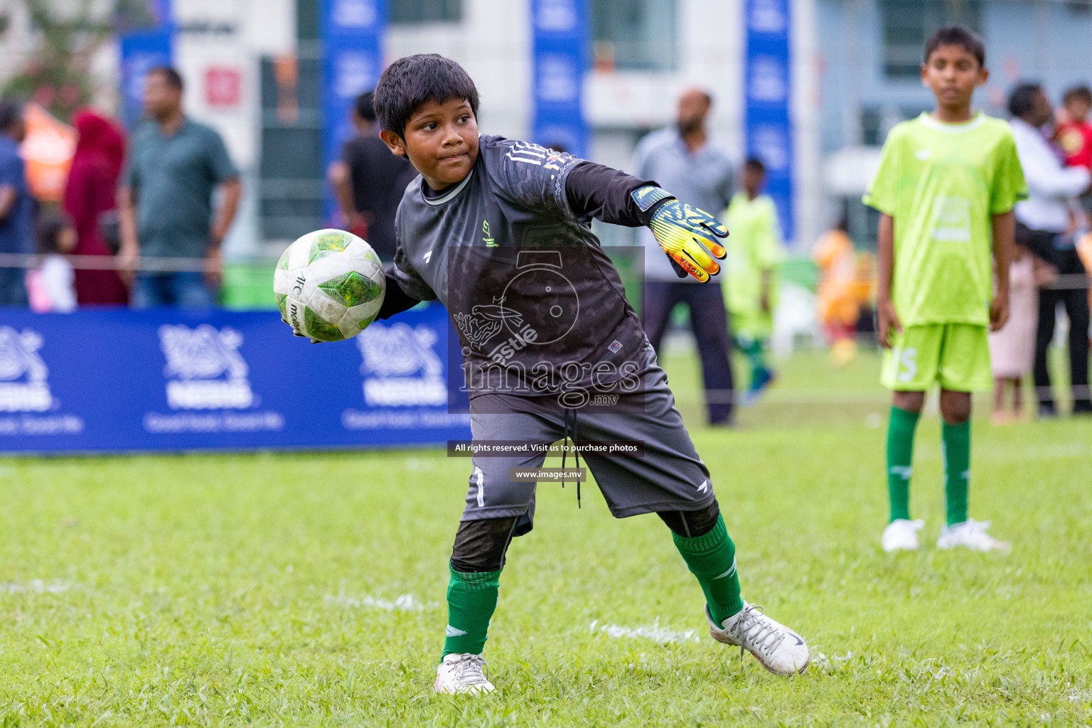 Day 1 of Milo kids football fiesta, held in Henveyru Football Stadium, Male', Maldives on Wednesday, 11th October 2023 Photos: Nausham Waheed/ Images.mv