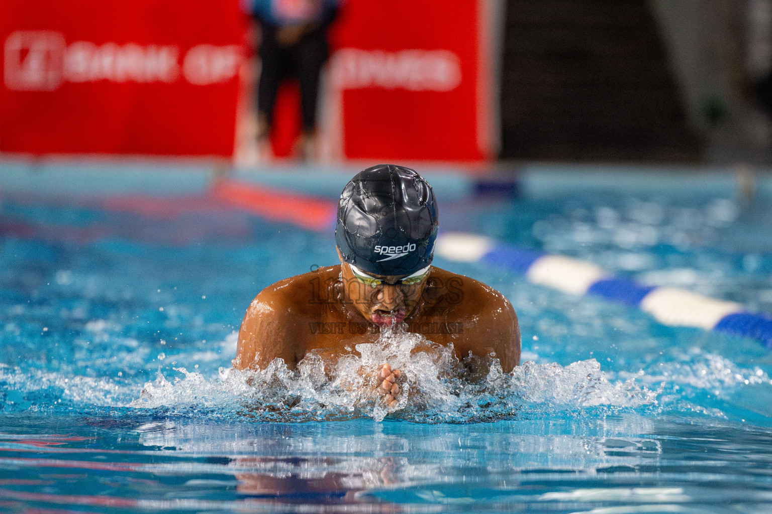 Day 4 of National Swimming Competition 2024 held in Hulhumale', Maldives on Monday, 16th December 2024. 
Photos: Hassan Simah / images.mv
