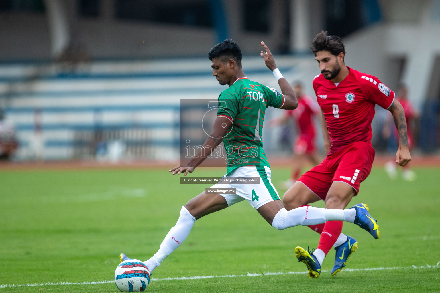 Lebanon vs Bangladesh in SAFF Championship 2023 held in Sree Kanteerava Stadium, Bengaluru, India, on Wednesday, 22nd June 2023. Photos: Nausham Waheed / images.mv