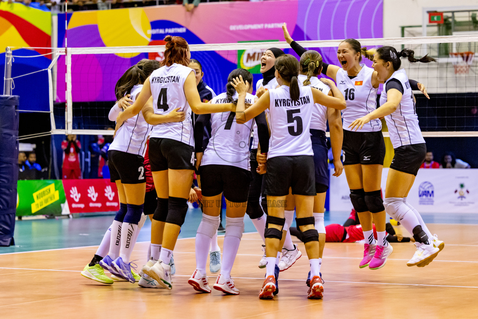 Final of CAVA Woman's Volleyball Challenge Cup 2024 was held in Social Center, Male', Maldives on Wednesday, 11th September 2024. Photos: Nausham Waheed / images.mv