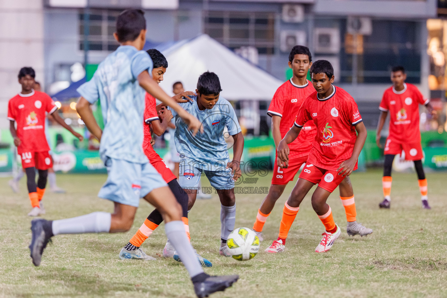 Day 4 of MILO Academy Championship 2025 (U14) was held on Sunday, 2nd November 2025 at Henveiru Football Grounds, Male', Maldives . 
Photos: Hassan Simah / images.mv