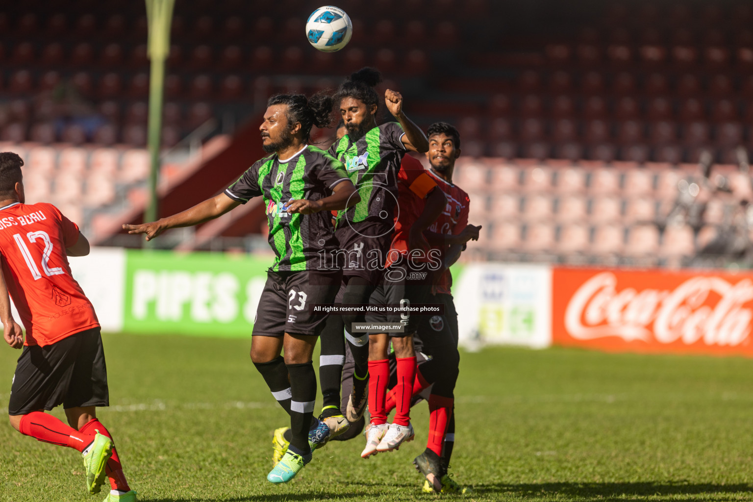 Biss Buru Sports vs JJ Sports Club  in 2nd Division 2022 on 14th July 2022, held in National Football Stadium, Male', Maldives Photos: Hassan Simah / Images.mv