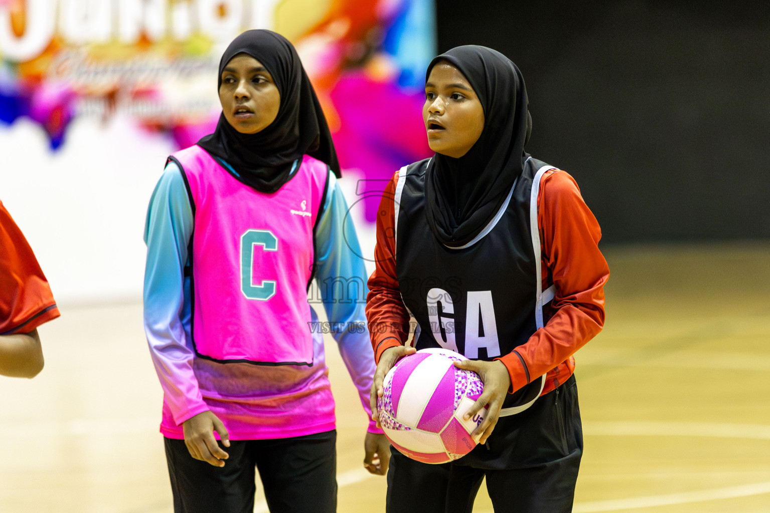 Young Netters A vs AIS Netball Academy in Day 5 of 3rd Netball Junior Championship, held at Social Center on Thursday 23rd January 2025 . Photos: Shuu Abdul Sattar / images.mv