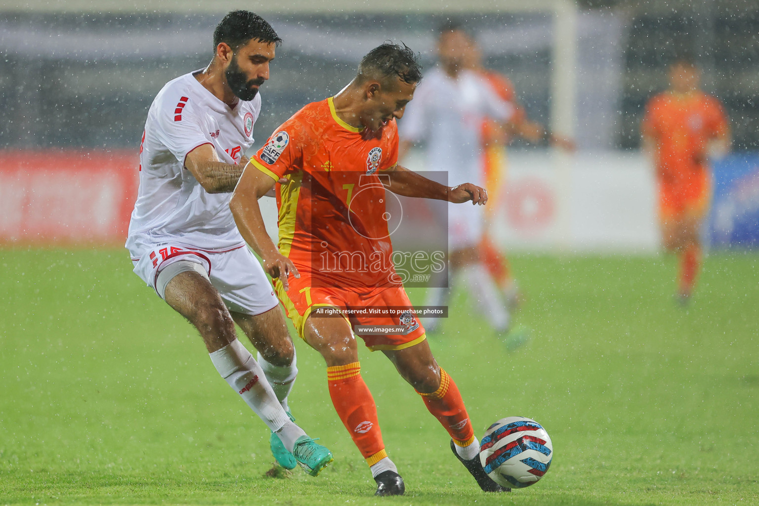 Bhutan vs Lebanon in SAFF Championship 2023 held in Sree Kanteerava Stadium, Bengaluru, India, on Sunday, 25th June 2023. Photos: Nausham Waheed / images.mv