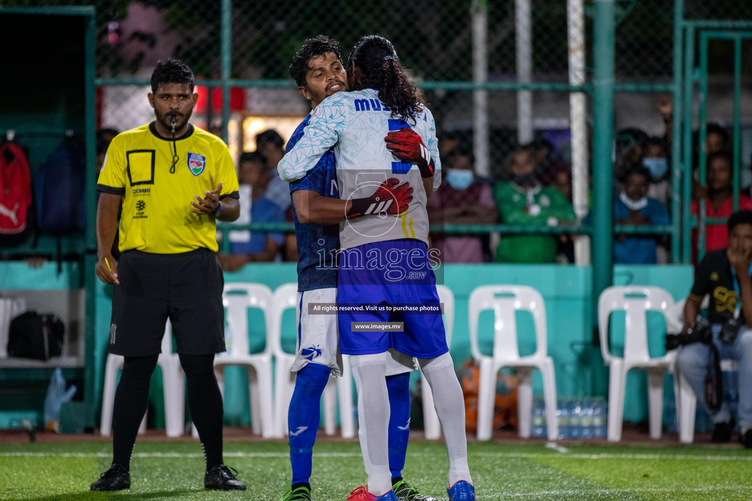 Prison Club vs MACL in the Quarter Finals of Club Maldives 2021 held at Hulhumale;, on 12th December 2021 Photos: Ismail Thoriq / images.mv