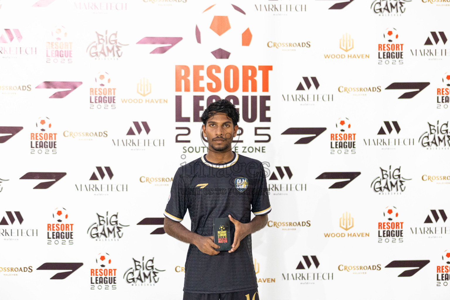 Ozen Maadhoo vs Kandooma in Resort League 2025 (South Male Zone) day 2 was held on Monday, 29th September 2025 in Crossroads's Maldives, Photos: Areef Adam / images.mv