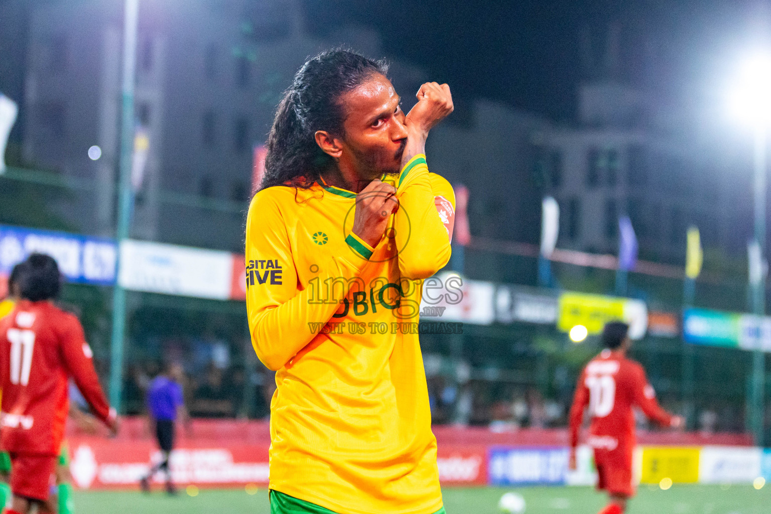 GDh. Vaadhoo VS GDh. Gadhdhoo in Day 23 of Golden Futsal Challenge 2024 was held on Tuesday , 6th February 2024 in Hulhumale', Maldives 
Photos: Hassan Simah / images.mv