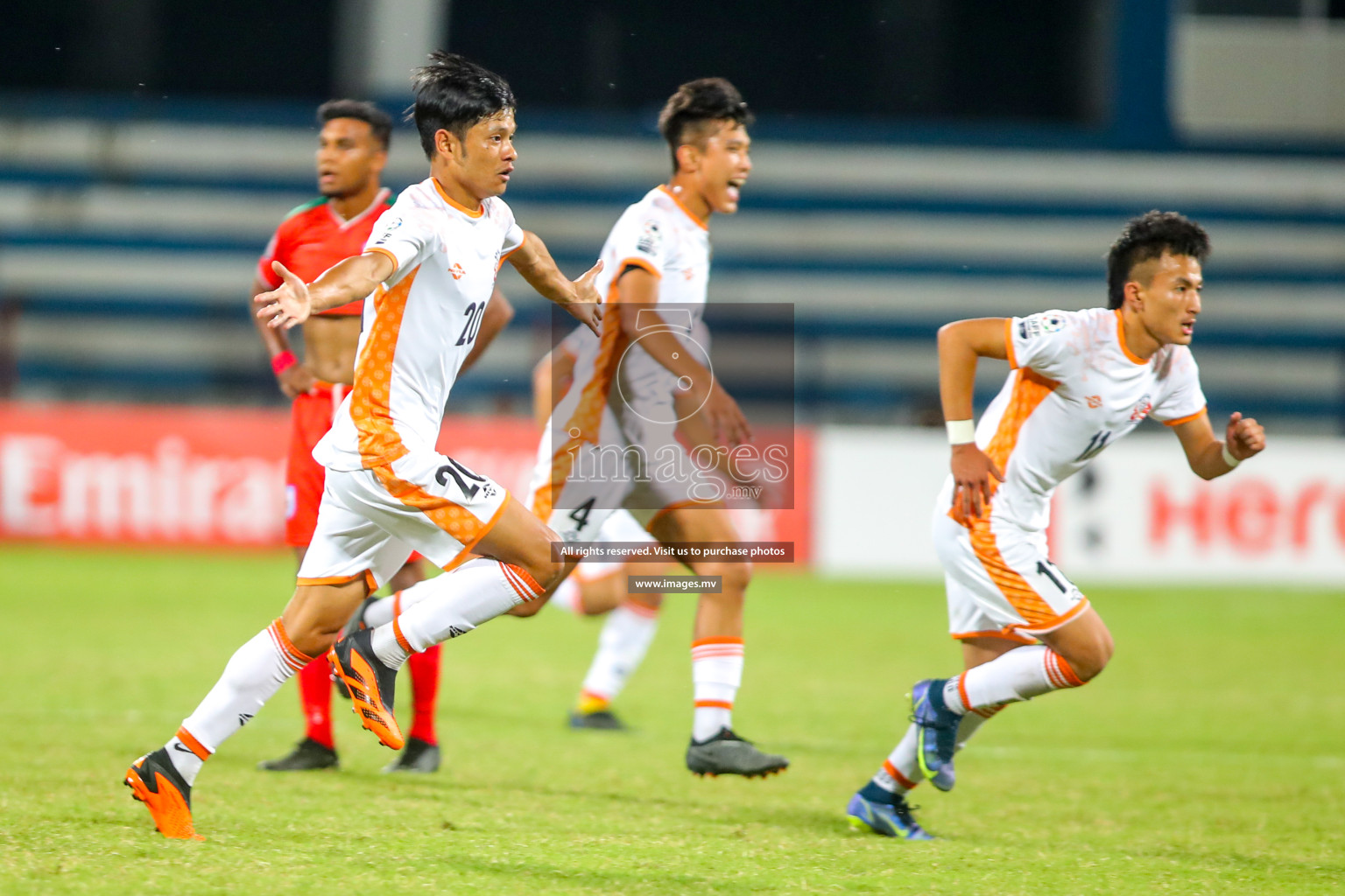 Bhutan vs Bangladesh in SAFF Championship 2023 held in Sree Kanteerava Stadium, Bengaluru, India, on Wednesday, 28th June 2023. Photos: Nausham Waheed, Hassan Simah / images.mv