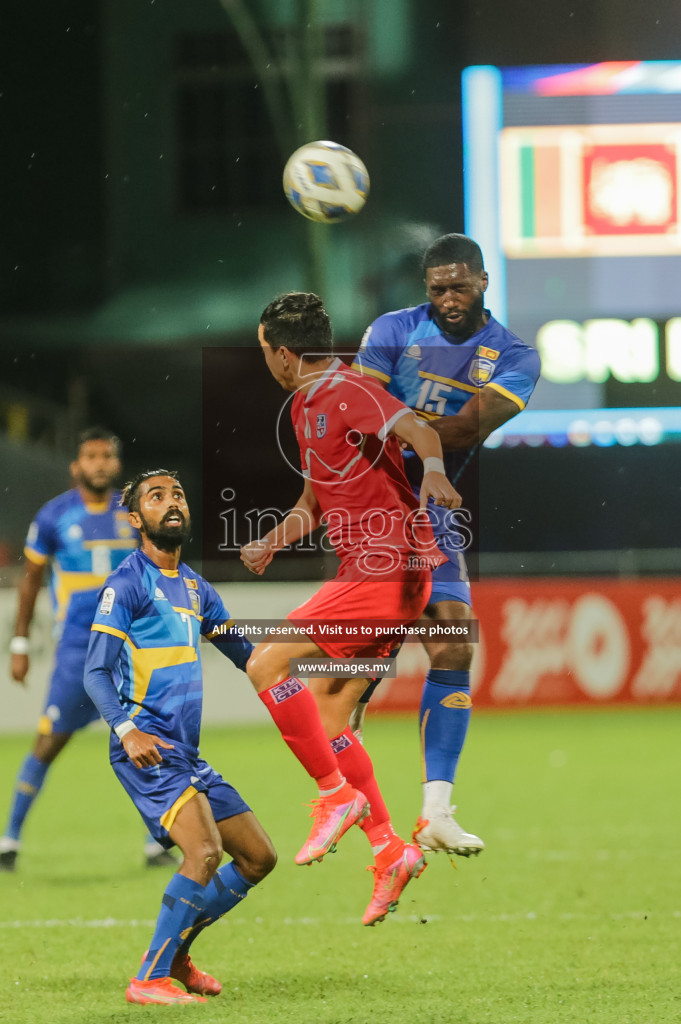 Nepal vs Sri Lanka in SAFF Championship 2021 held on 4th October 2021 in Galolhu National Stadium, Male', Maldives