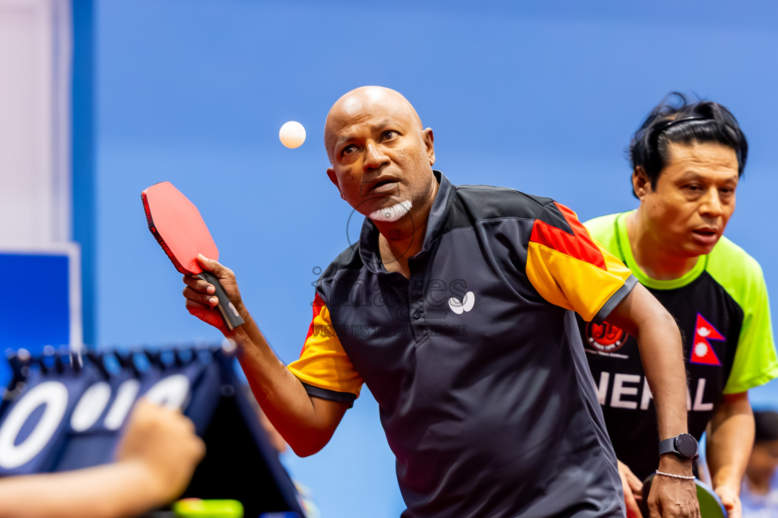 Day 4 of 1st Thoddoo Masters Table Tennis Tournament was held on Sunday, 24th August 2025 in AA Thoddoo, Maldives. Photos: Nausham Waheed / images.mv