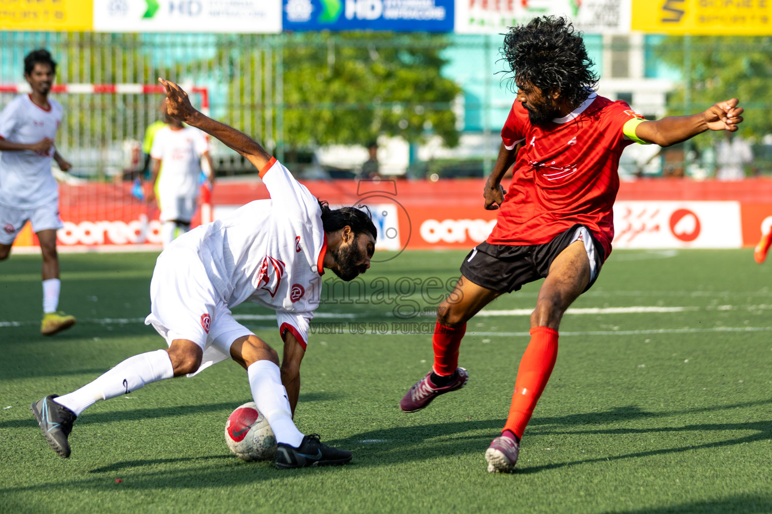 K. Huraa vs K. Himmafushi in Day 19 of Golden Futsal Challenge 2024 was held on Friday, 2nd February 2024 in Hulhumale', Maldives 
Photos: Hassan Simah / images.mv