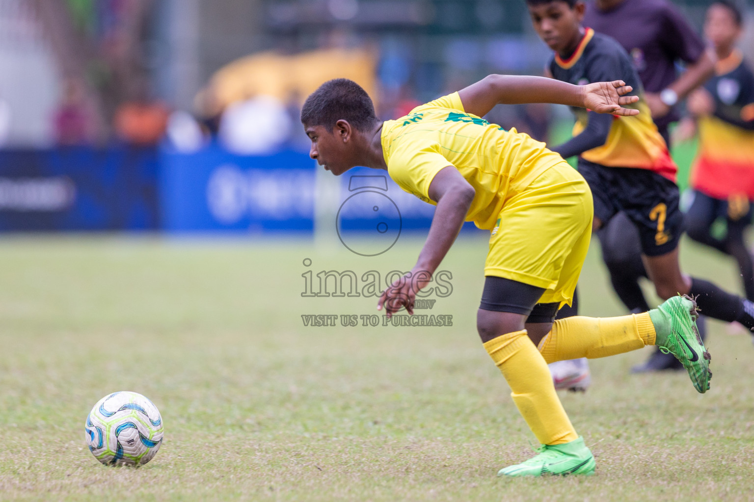 Eagles vs Maziya (U12) in Dhivehi Youth League 2024 - Day 2. Matches held at Henveiru Stadium on 22nd November 2024 , Friday. Photos: Shuu Abdul Sattar/ Images.mv