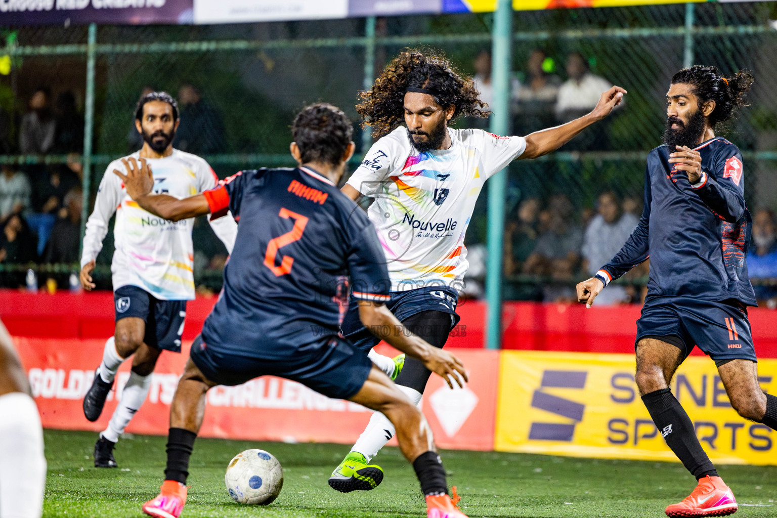 R Inguraidhoo vs Sh Kanditheem in zone round on Day 29 of Golden Futsal Challenge 2025 was held on Sunday , 2nd February 2025, in Hulhumale', Maldives. Photos: Nausham Waheed / images.mv