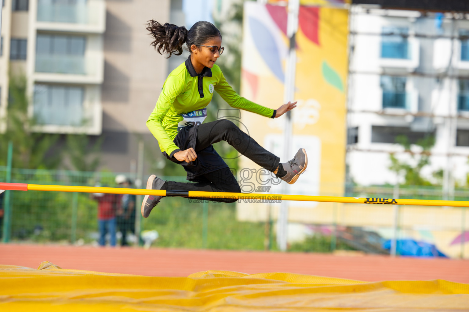 Day 4 of MWSC Interschool Athletics Championships 2024 held in Hulhumale Running Track, Hulhumale, Maldives on Tuesday, 12th November 2024. Photos by: Ismail Thoriq / Images.mv