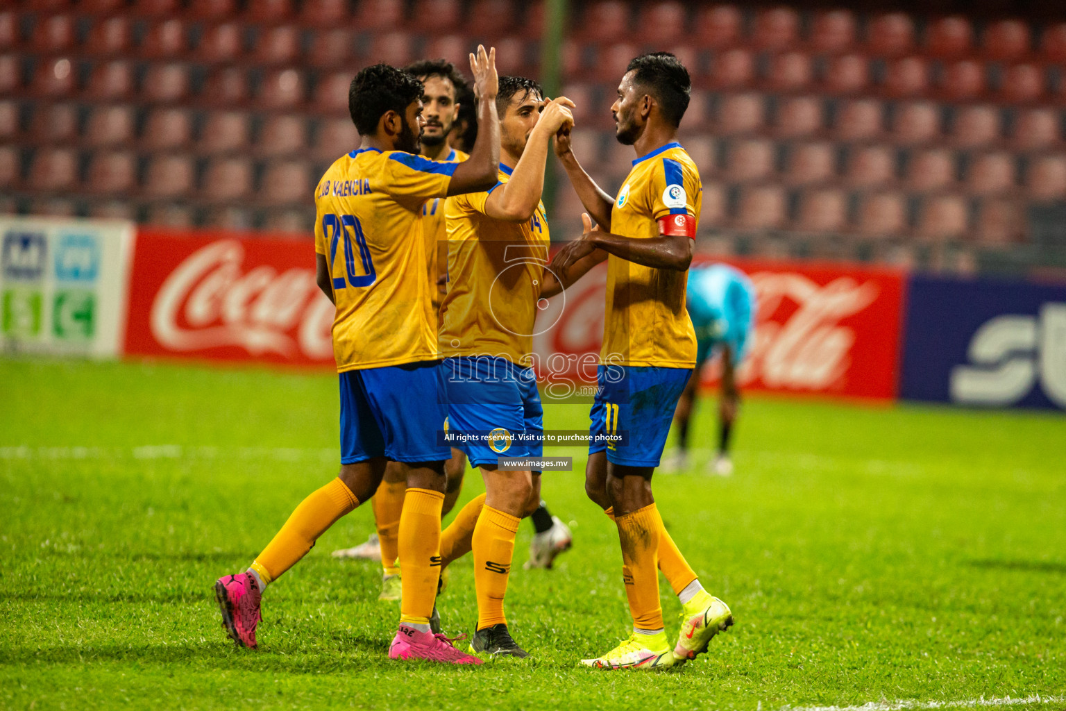 Club Valencia vs United Victory in the President's Cup 2021/2022 held in Male', Maldives on 19 December 2021