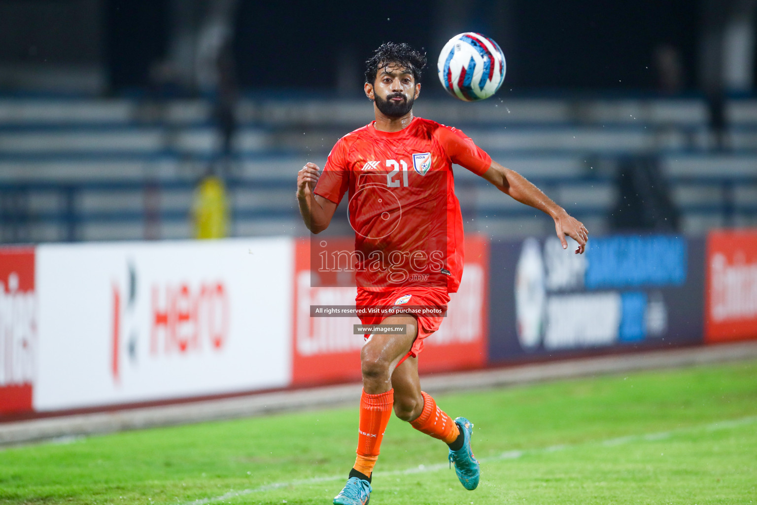 Nepal vs India in SAFF Championship 2023 held in Sree Kanteerava Stadium, Bengaluru, India, on Saturday, 24th June 2023. Photos: Hassan Simah / images.mv