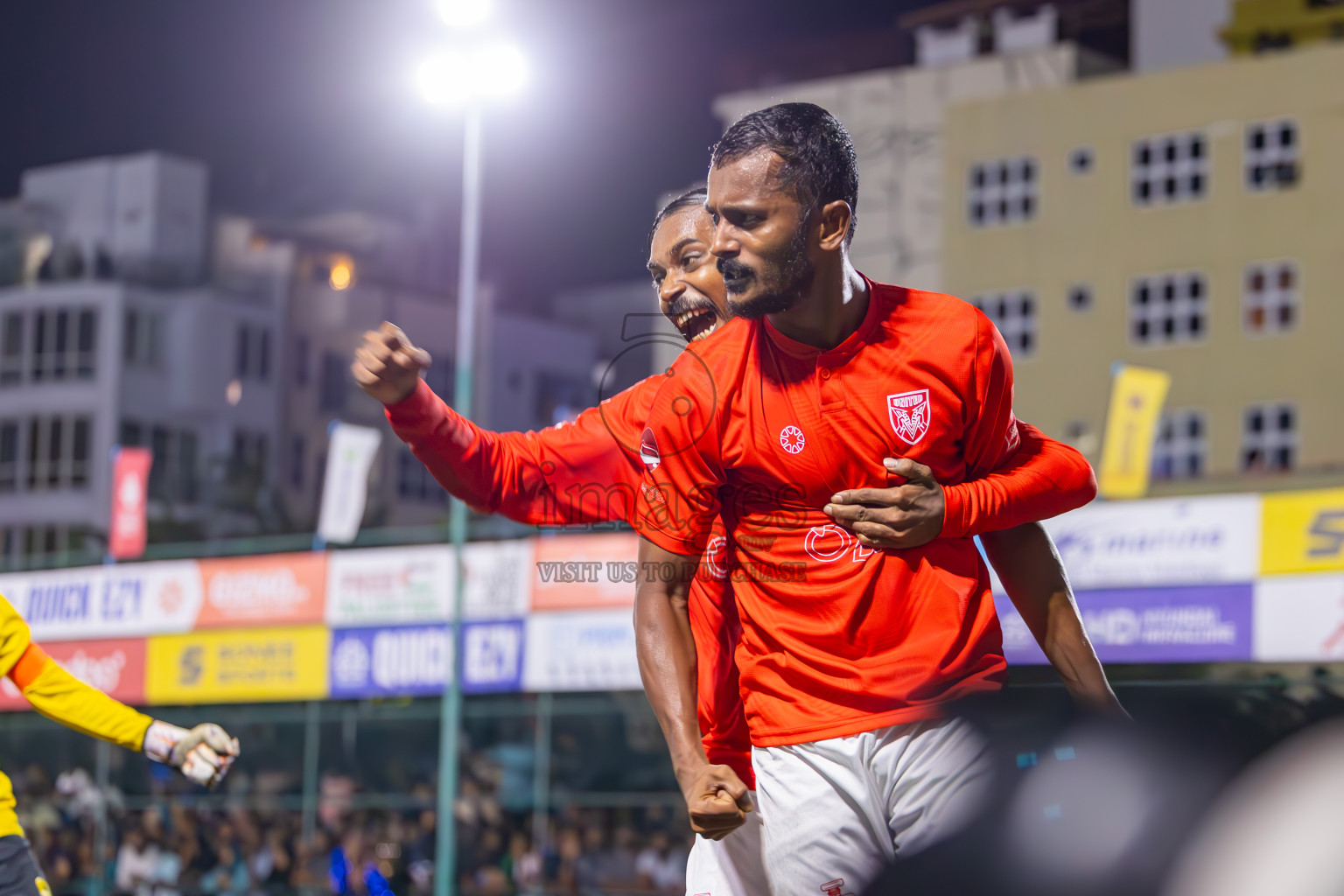 K Gaafaru vs B Eydhafushi in Semi Finals of Golden Futsal Challenge 2024 which was held on Friday, 1st March 2024, in Hulhumale', Maldives.
Photos: Ismail Thoriq / images.mv