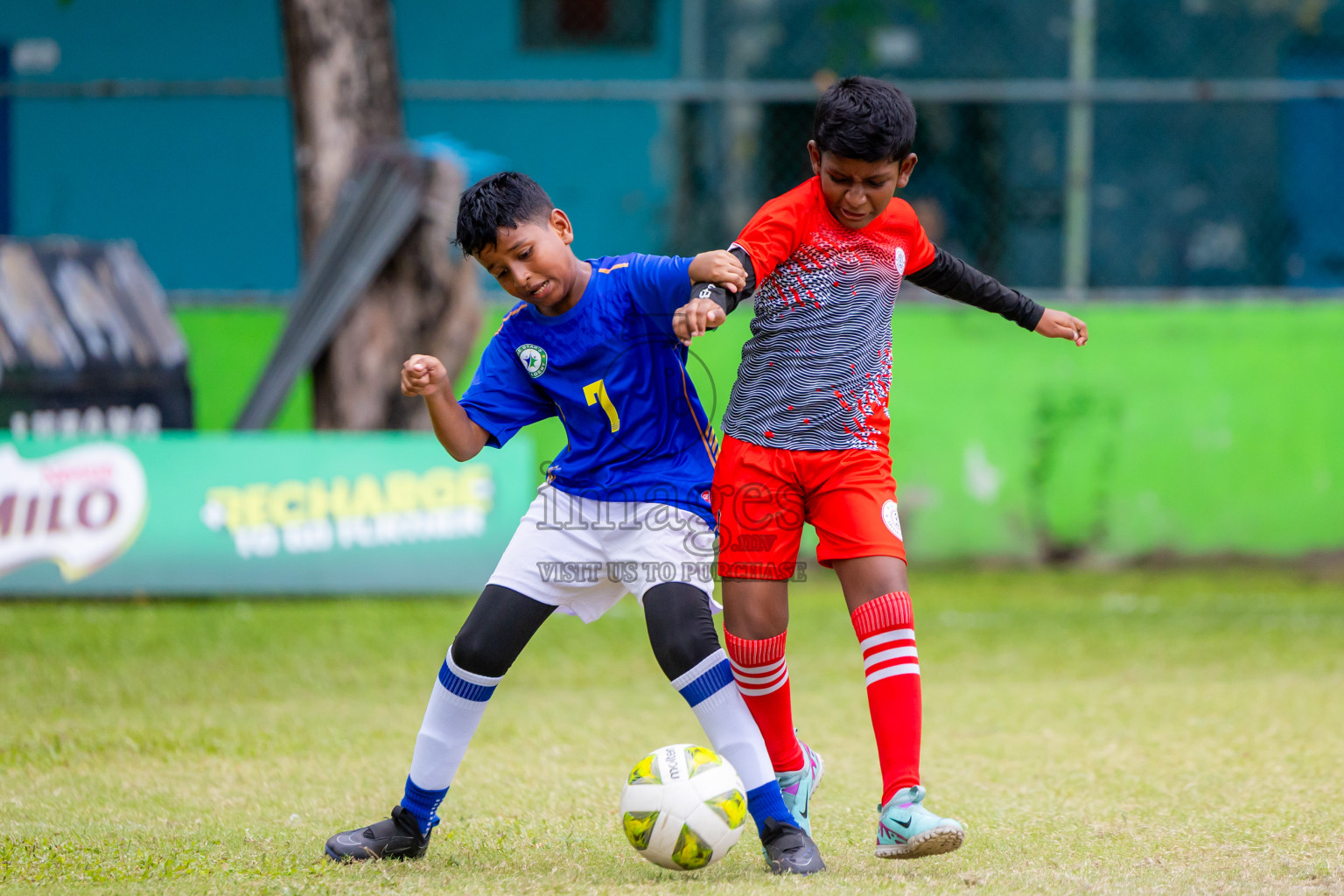 Day 1 of MILO Academy Championship 2025 (U-12) was held at Henveiru Stadium in Male', Maldives on Thursday, 1st May 2025. Photos: Nausham Waheed / images.mv