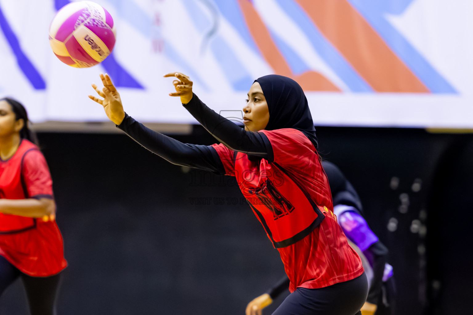 C Matrix vs Invicto SC in Day 4 of 24th Milo Netball Association Championship held in Social Center at Male', Maldives on Thursday, 4th September 2025. Photos: Nausham Waheed / images.mv