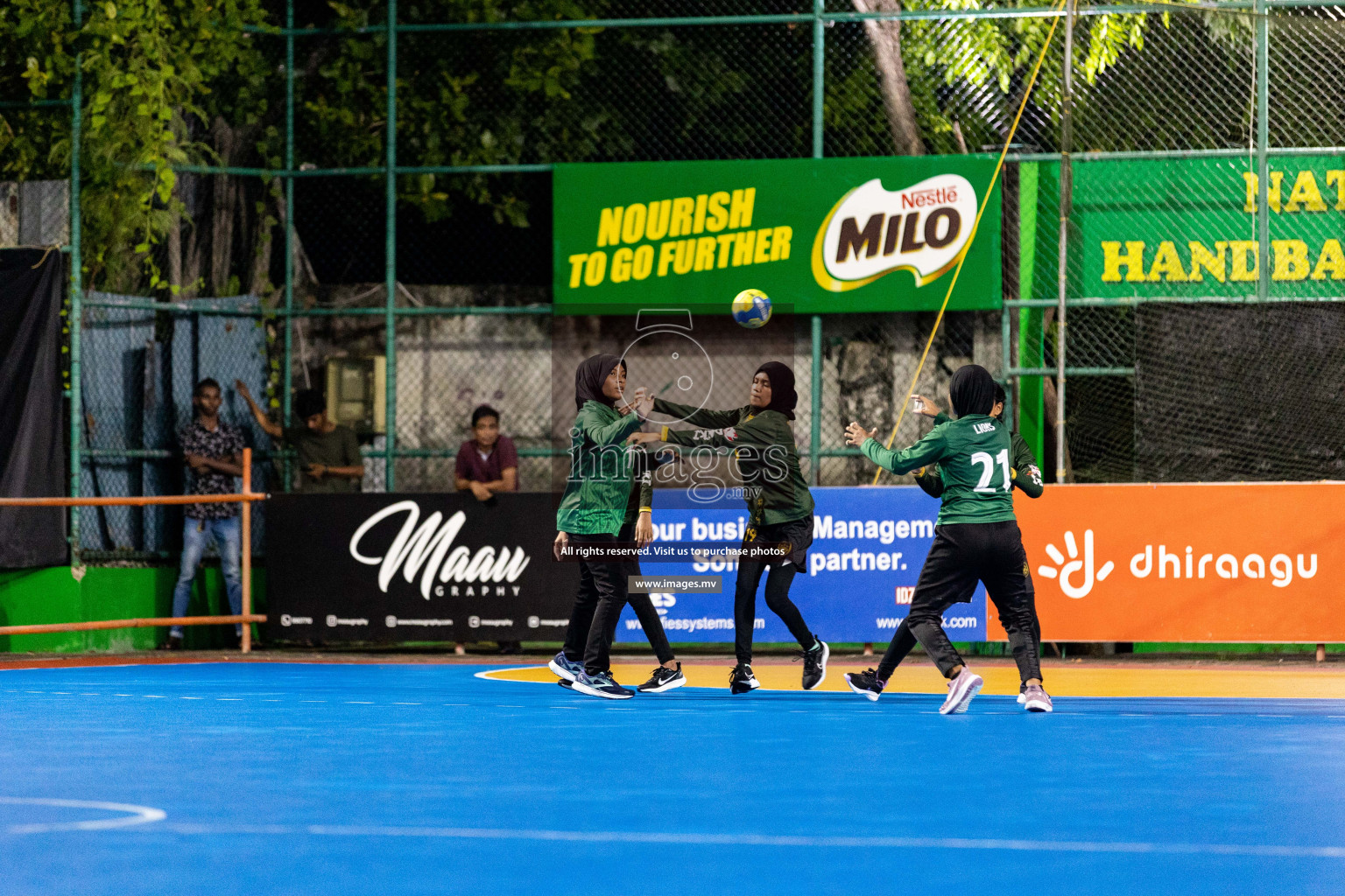 Day 10 of 6th MILO Handball Maldives Championship 2023, held in Handball ground, Male', Maldives on 29th May 2023 Photos: Shuu Abdul Sattar/ Images.mv