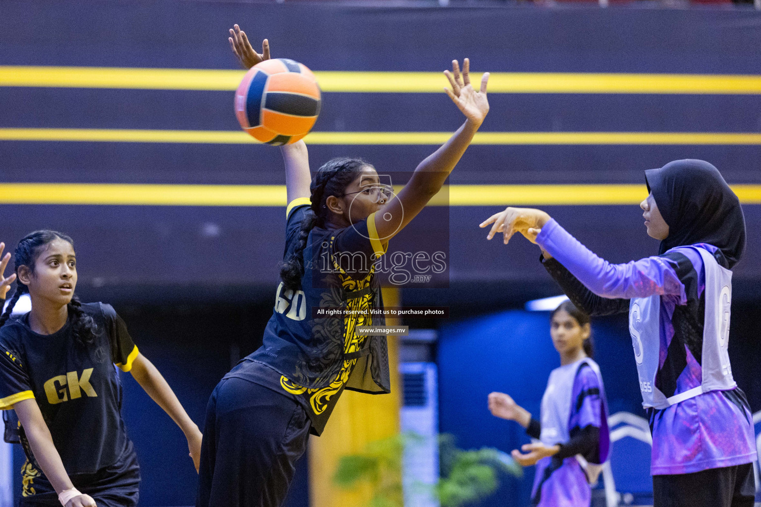 Day 10 of 24th Interschool Netball Tournament 2023 was held in Social Center, Male', Maldives on 5th November 2023. Photos: Nausham Waheed / images.mv