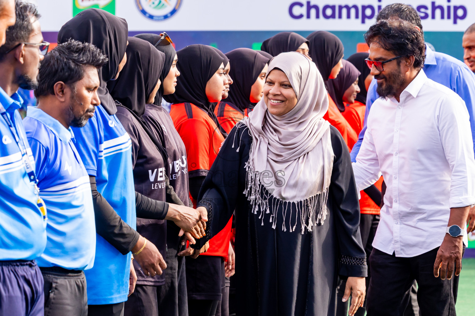 Villingili Z Jamiyya vs Club Volleyball in the Finals of Milo National Junior Volleyball Championship 2025 Woman's Division was held on Sunday, 30th November 2025 at Ekuveni Turf Court Male', Maldives. Photos: Nausham Waheed / images.mv