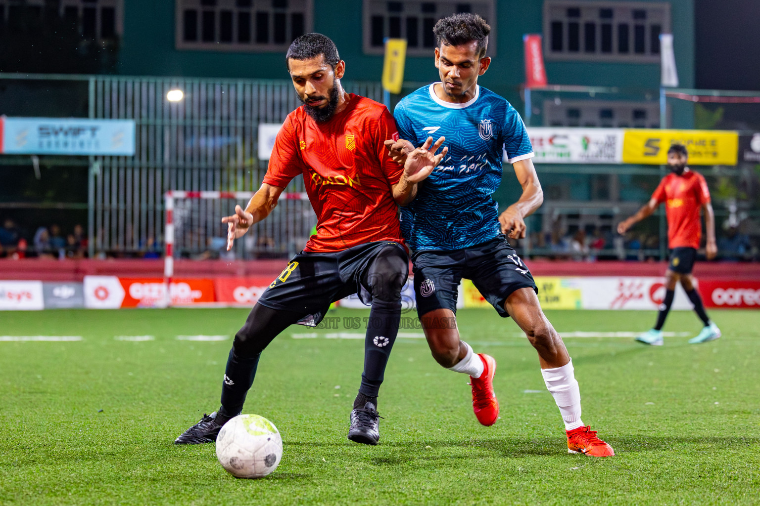 HDh Naivaadhoo vs HDh Nolhivaran on Day 37 of Golden Futsal Challenge 2024 was held on Thursday, 22nd February 2024, in Hulhumale', Maldives
Photos: Mohamed Mahfooz Moosa/ images.mv