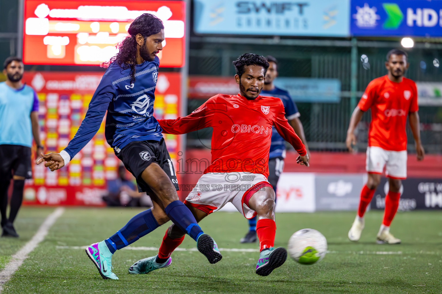 K Gaafaru vs B Eydhafushi in Zone 3 Final on Day 38 of Golden Futsal Challenge 2024 which was held on Friday, 23rd February 2024, in Hulhumale', Maldives Photos: Ismail Thoriq / images.mv