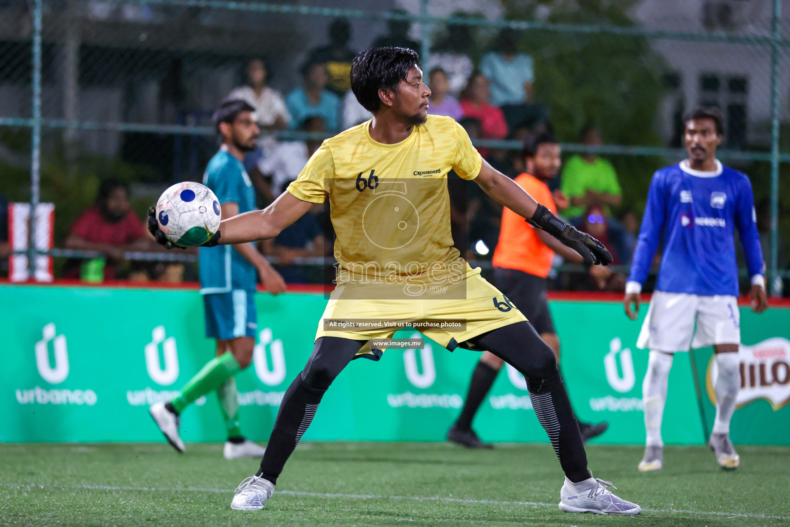 Medianet vs Crossroads Maldives in Club Maldives Cup 2023 held in Hulhumale, Maldives, on Tuesday, 18th July 2023 Photos: Nausham Waheed / images.mv