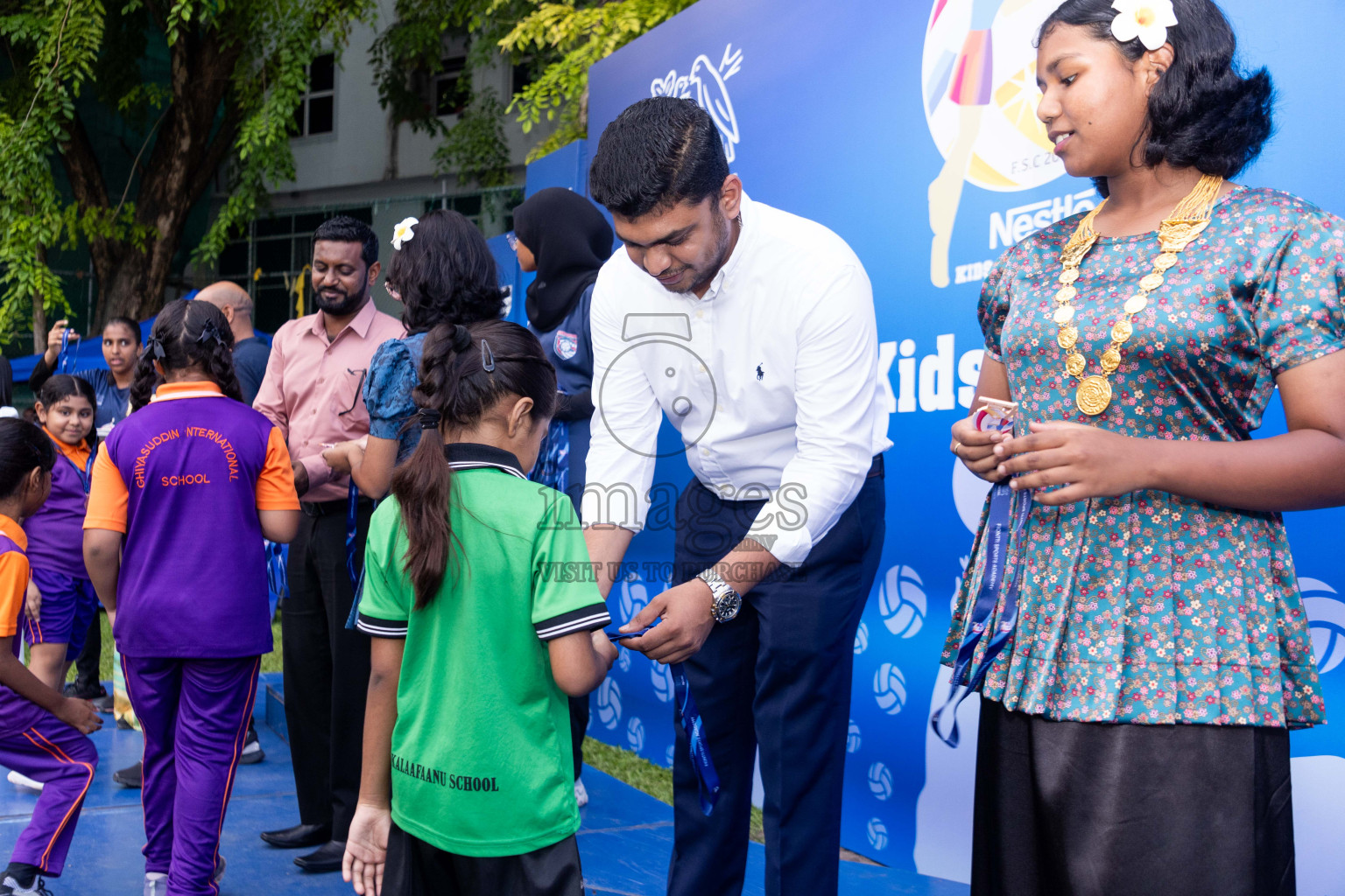 Day 3 of Nestle' Kids Netball Fiesta 2023 held in Henveyru Stadium, Male', Maldives on Saturday, 2nd December 2023. Photos by Nausham Waheed / Images.mv