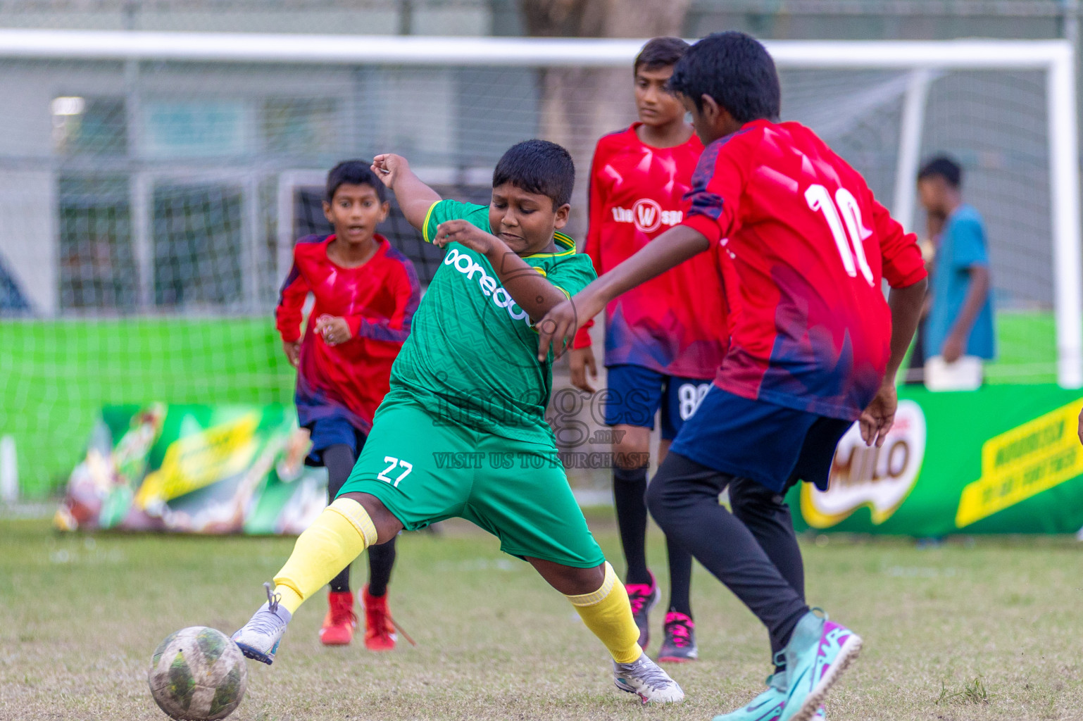 Day 2  of MILO Academy Championship 2024 - U12 was held at Henveiru Grounds in Male', Maldives on Thursday, 5th July 2024. Photos: Shuu Abdul Sattar / images.mv