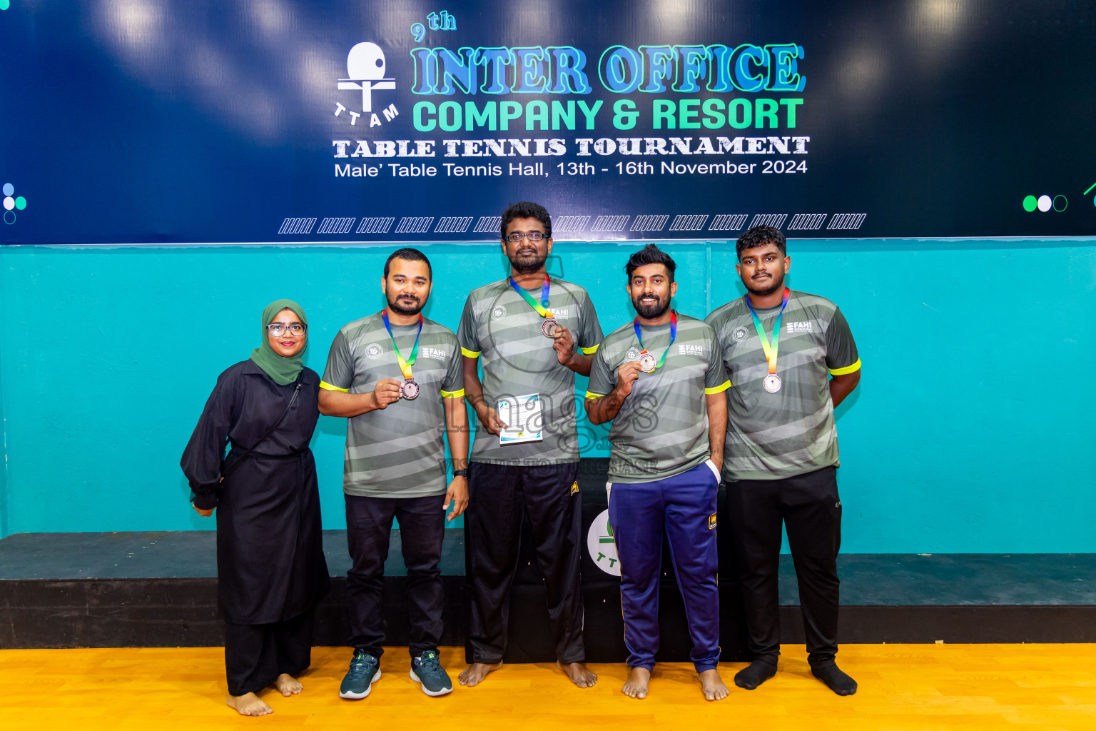 Finals of 9th Inter Office Company & Resort Table Tennis Tournament was held in Male' TT Hall, Male', Maldives on Saturday, 16th November 2024. Photos: Nausham Waheed / images.mv