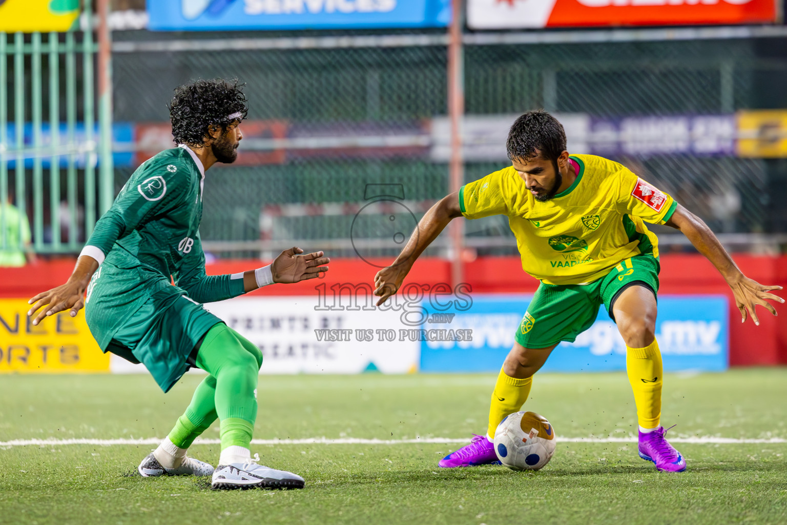 Dhandimagu vs GDh Vaadhoo in Zone Round on Day 28 of Golden Futsal Challenge 2025 was held on Saturday , 1st February 2025, in Hulhumale', Maldives. Photos: Ismail Thoriq / images.mv