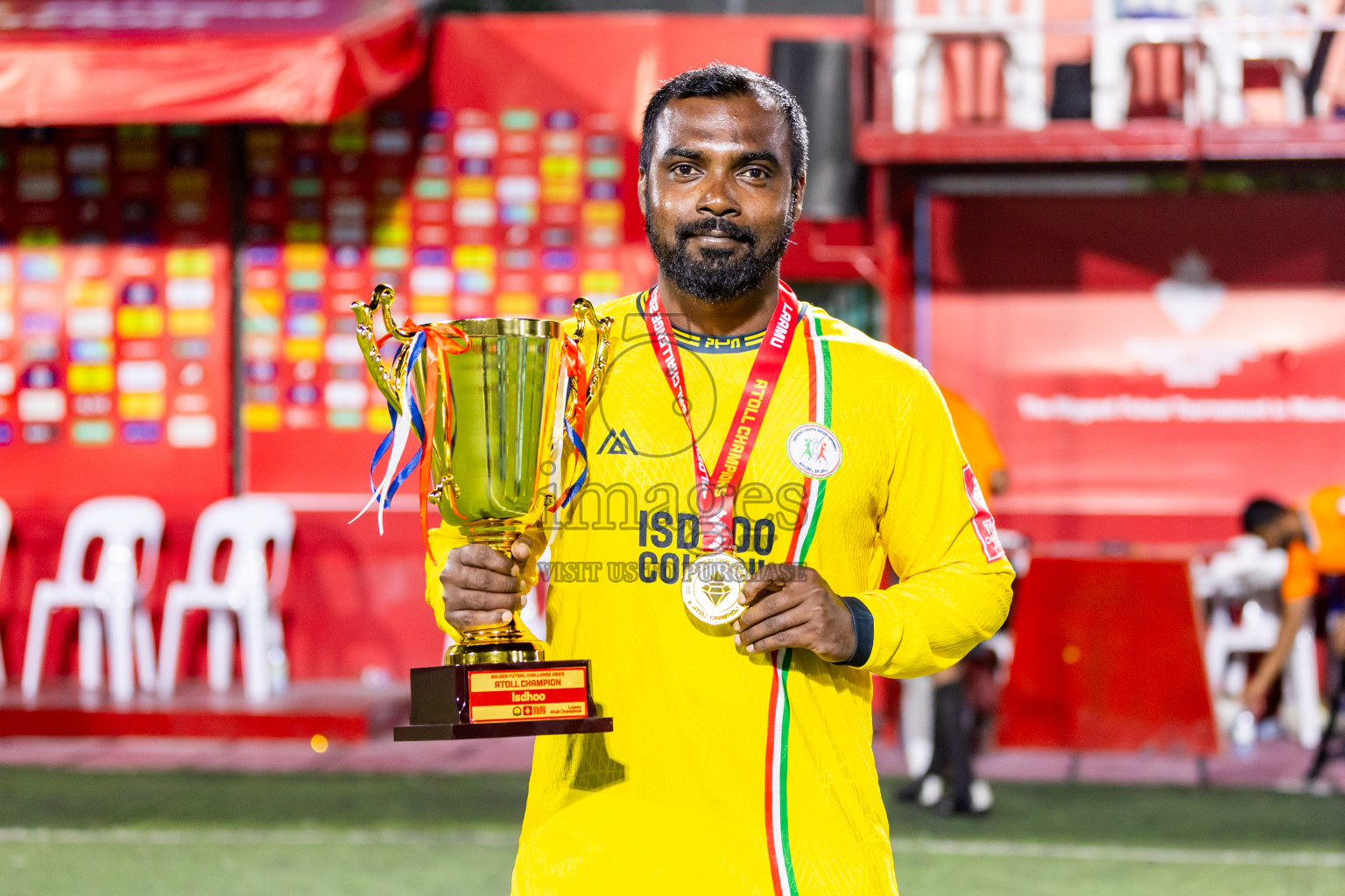 L Gan vs L Isdhoo in Laamu Atoll Finals Day 26 of Golden Futsal Challenge 2025 was held on Thursday , 30th January 2025, in Hulhumale', Maldives. Photos: Nausham Waheed / images.mv