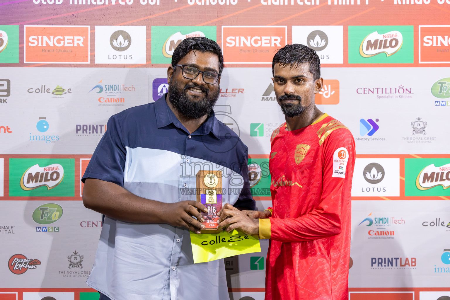 FSM vs Maldivian in Round of 16 of Club Maldives Cup 2024 held in Rehendi Futsal Ground, Hulhumale', Maldives on Monday, 7th October 2024. Photos: Ismail Thoriq / images.mv