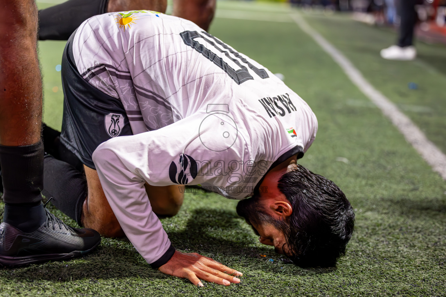 N Holhudhoo vs N Miladhoo in Noonu Atoll Final in Day 24 of Golden Futsal Challenge 2025 was held on Tuesday , 28th January 2025, in Hulhumale', Maldives. Photos: Ismail Thoriq / images.mv