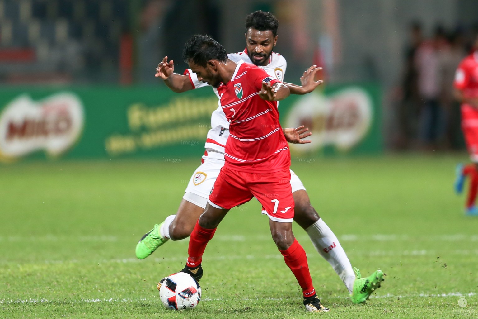 Asian Cup Qualifier between Maldives and Oman in National Stadium, on 10 October 2017 Male' Maldives. ( Images.mv Photo: Abdulla Abeedh )